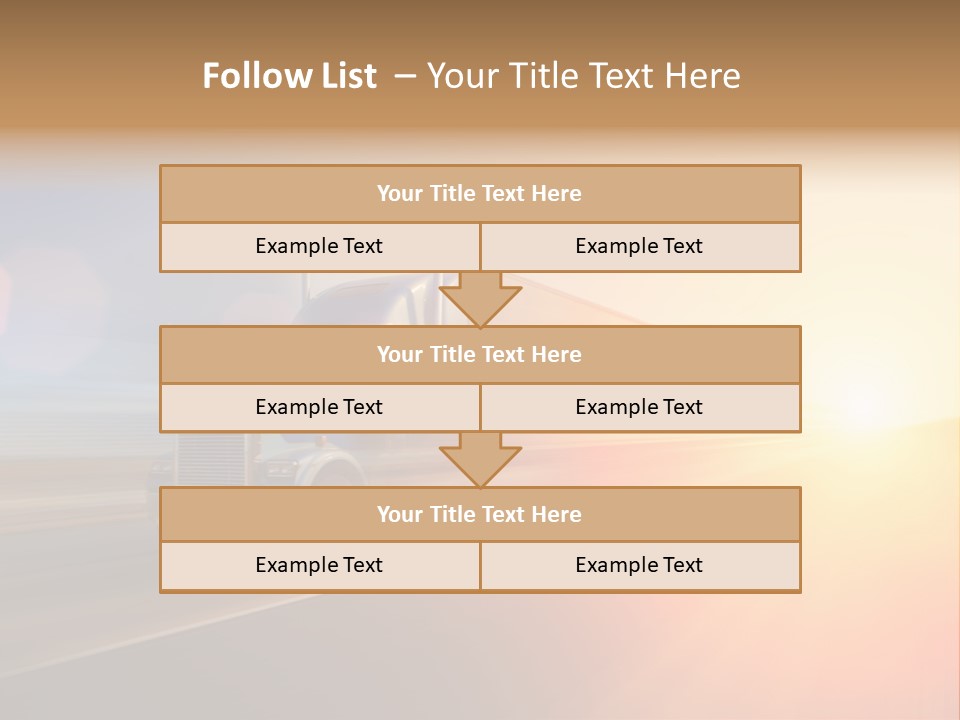 Speeding Diesel Freight PowerPoint Template
