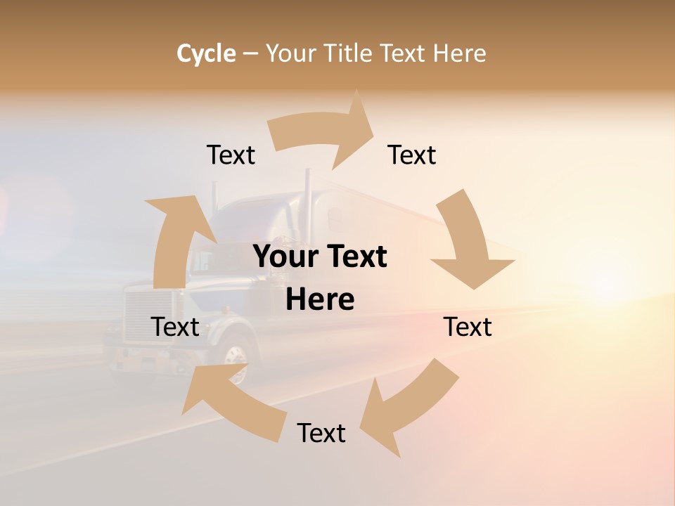 Speeding Diesel Freight PowerPoint Template