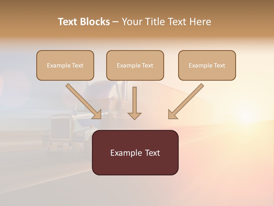 Speeding Diesel Freight PowerPoint Template