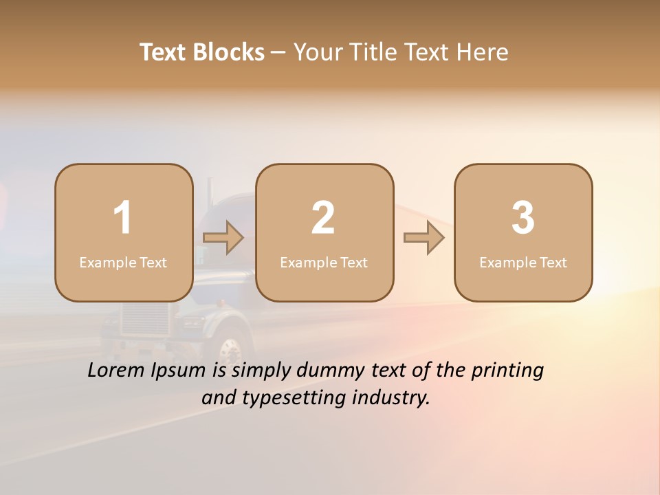 Speeding Diesel Freight PowerPoint Template