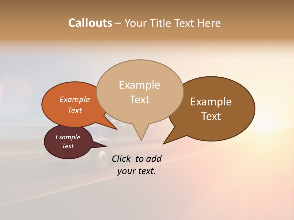 Speeding Diesel Freight PowerPoint Template