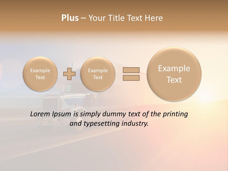 Speeding Diesel Freight PowerPoint Template