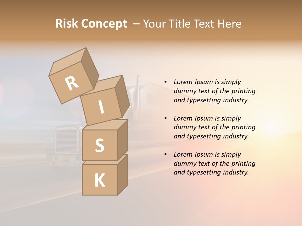 Speeding Diesel Freight PowerPoint Template
