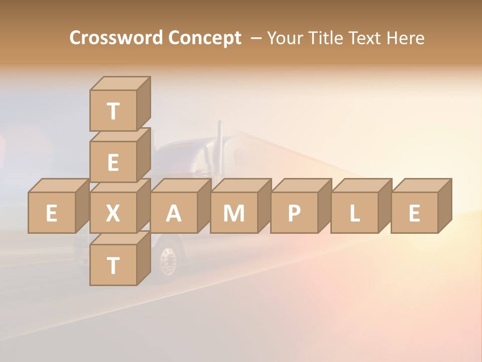 Speeding Diesel Freight PowerPoint Template