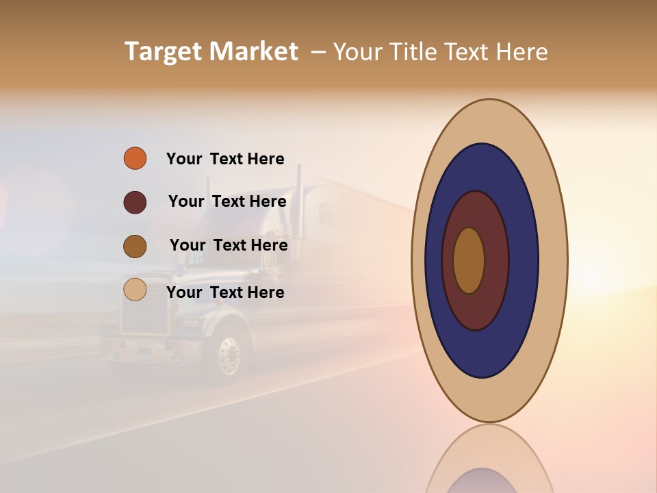 Speeding Diesel Freight PowerPoint Template