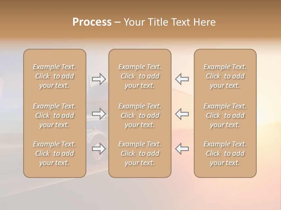 Speeding Diesel Freight PowerPoint Template