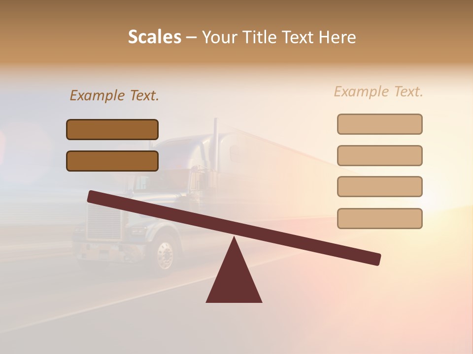 Speeding Diesel Freight PowerPoint Template