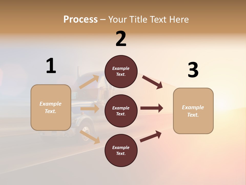 Speeding Diesel Freight PowerPoint Template