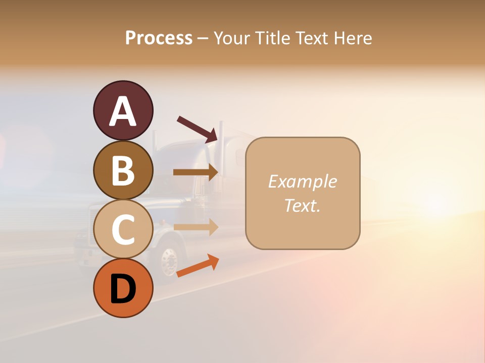 Speeding Diesel Freight PowerPoint Template
