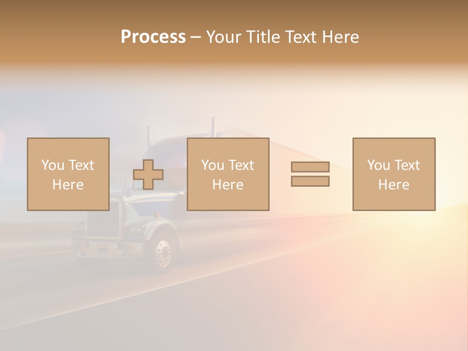Speeding Diesel Freight PowerPoint Template