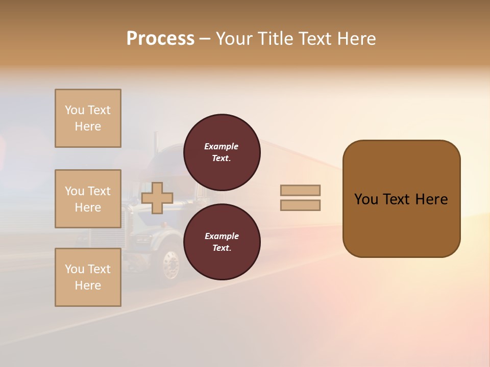 Speeding Diesel Freight PowerPoint Template