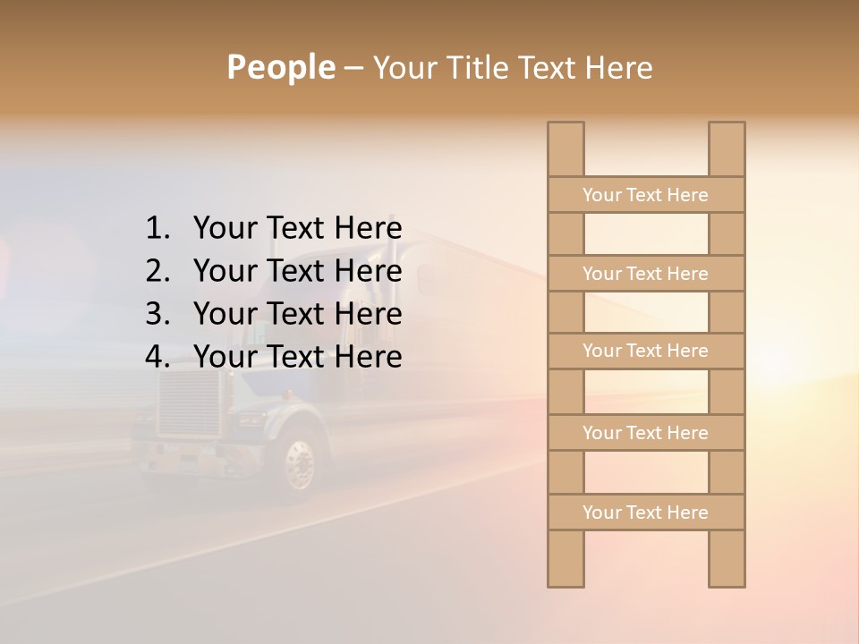 Speeding Diesel Freight PowerPoint Template