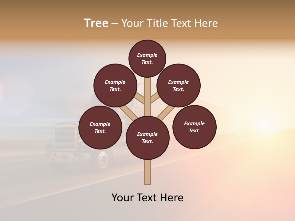 Speeding Diesel Freight PowerPoint Template