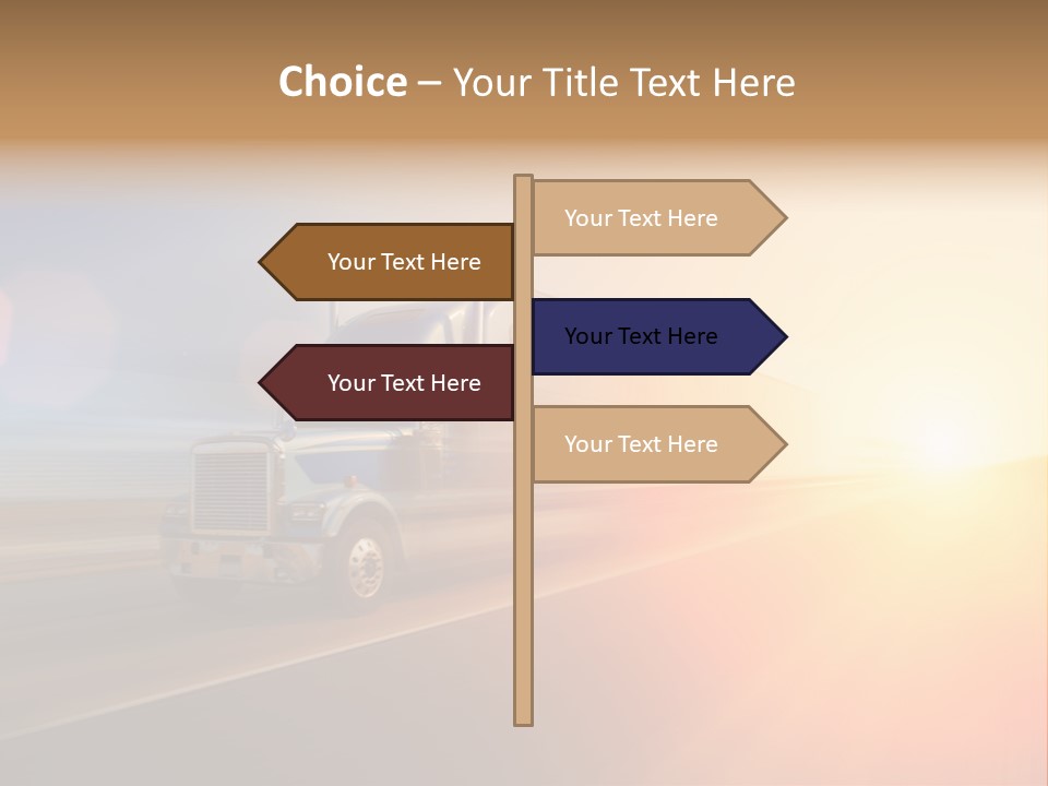Speeding Diesel Freight PowerPoint Template