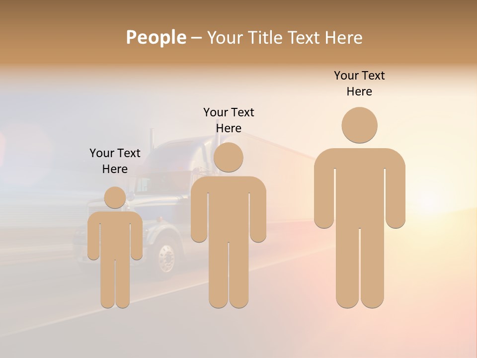 Speeding Diesel Freight PowerPoint Template