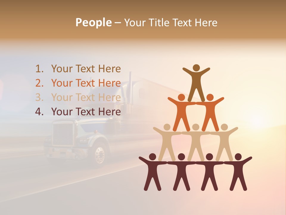 Speeding Diesel Freight PowerPoint Template