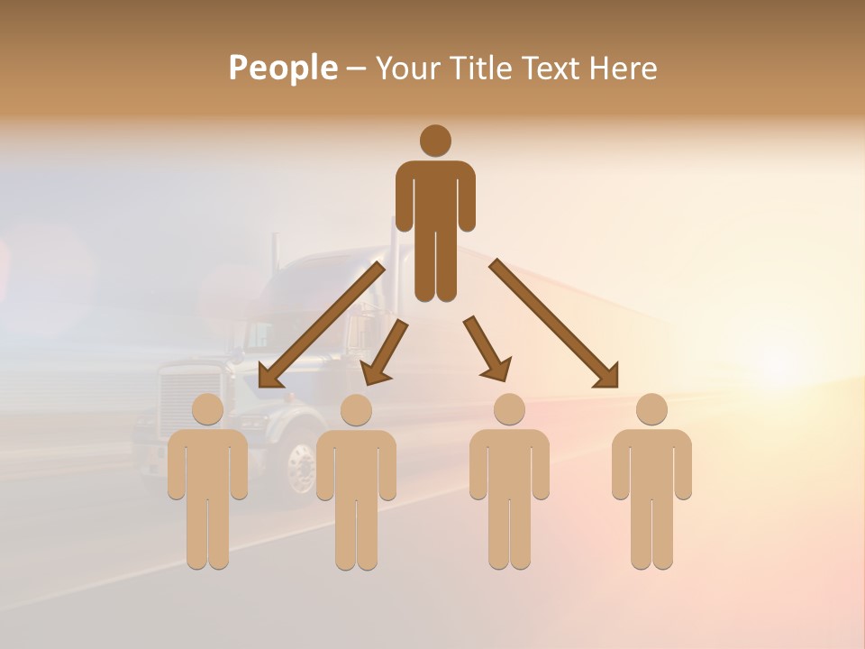 Speeding Diesel Freight PowerPoint Template