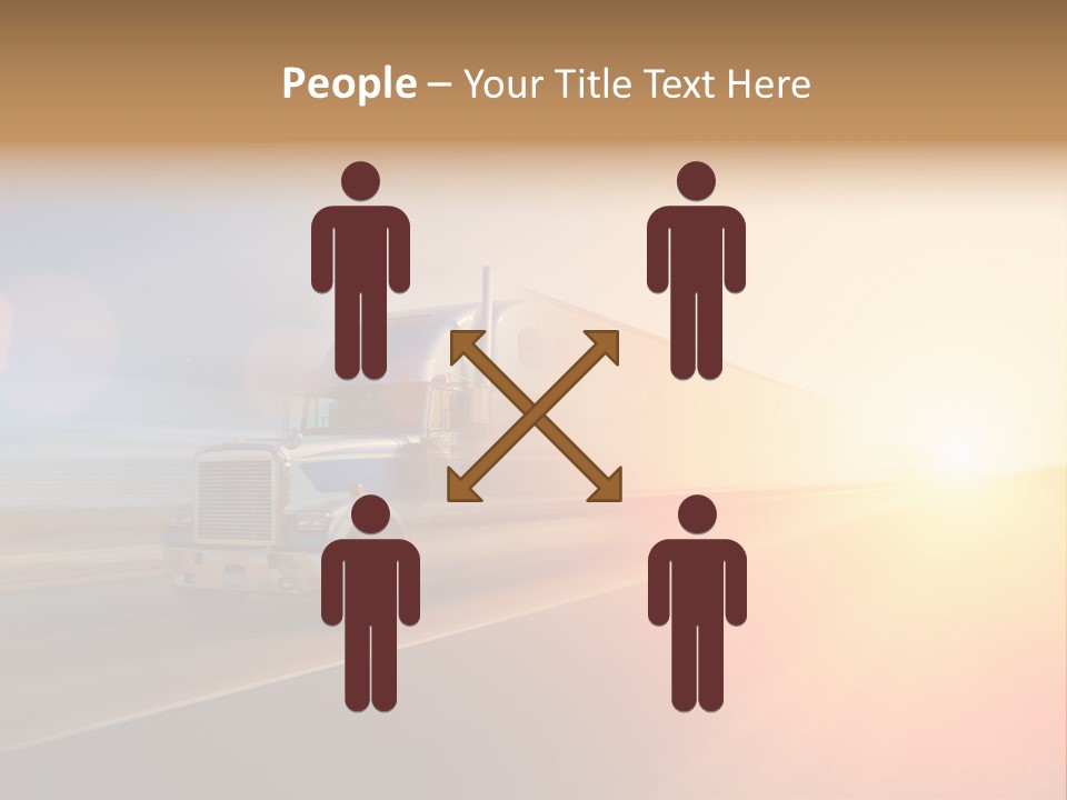 Speeding Diesel Freight PowerPoint Template