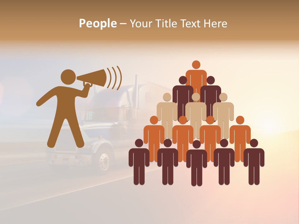 Speeding Diesel Freight PowerPoint Template