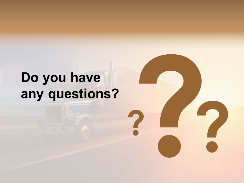 Speeding Diesel Freight PowerPoint Template