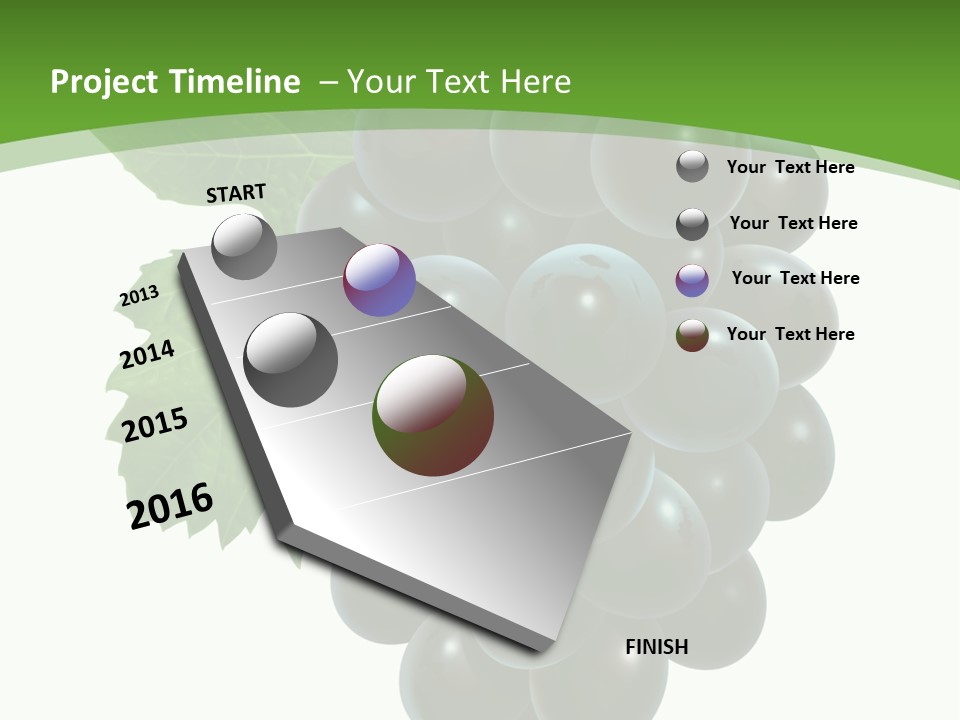 Growing Tendril Leaves PowerPoint Template