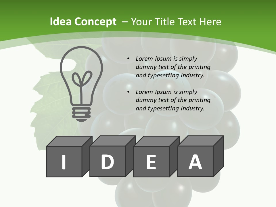 Growing Tendril Leaves PowerPoint Template