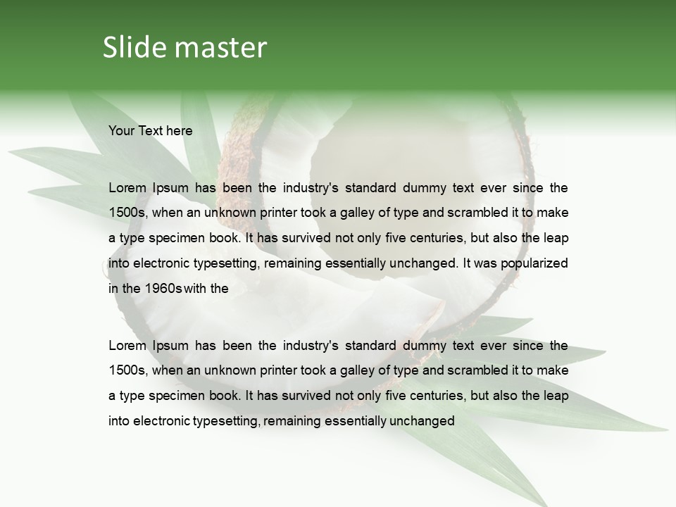 Nut Exotic Picture PowerPoint Template