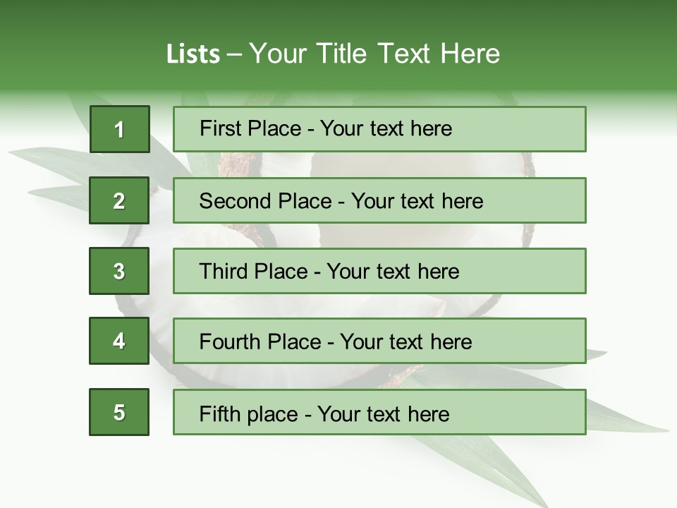 Nut Exotic Picture PowerPoint Template