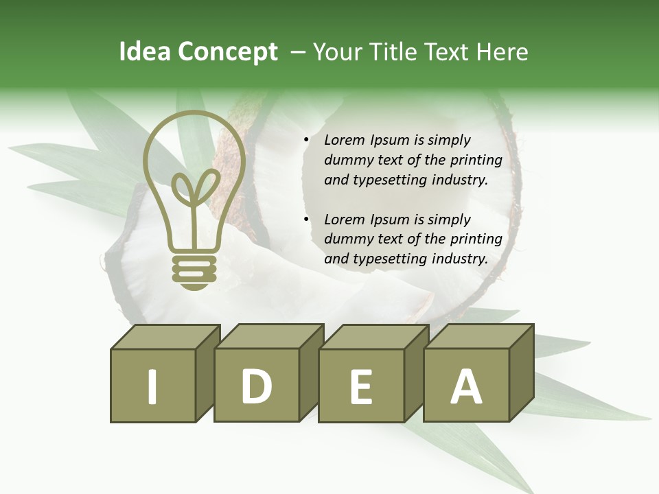 Nut Exotic Picture PowerPoint Template