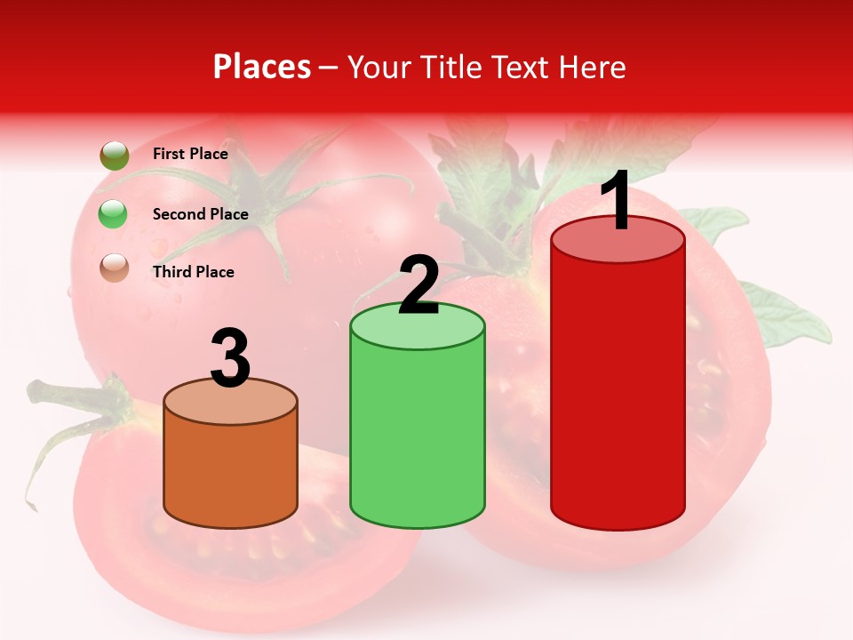 Vegetable Cut Isolated PowerPoint Template