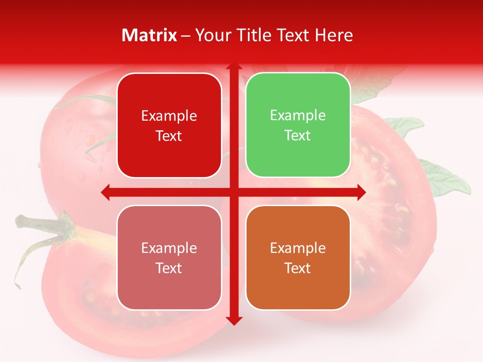 Vegetable Cut Isolated PowerPoint Template