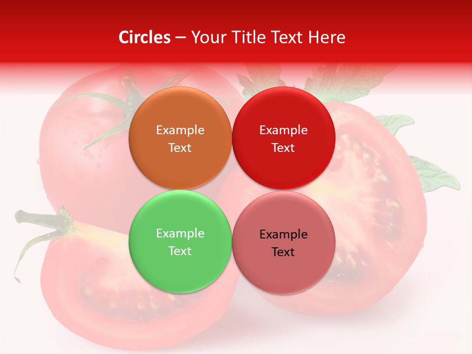 Vegetable Cut Isolated PowerPoint Template