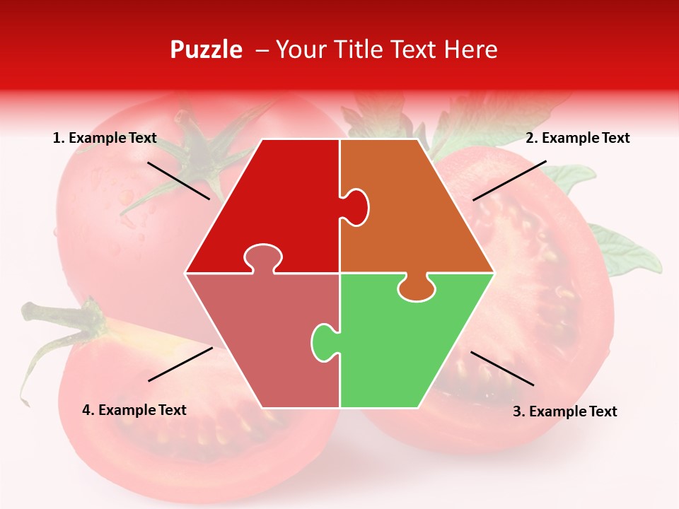 Vegetable Cut Isolated PowerPoint Template