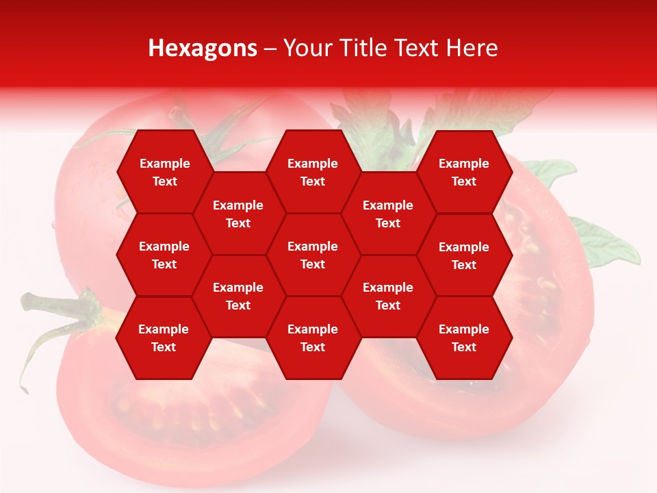 Vegetable Cut Isolated PowerPoint Template