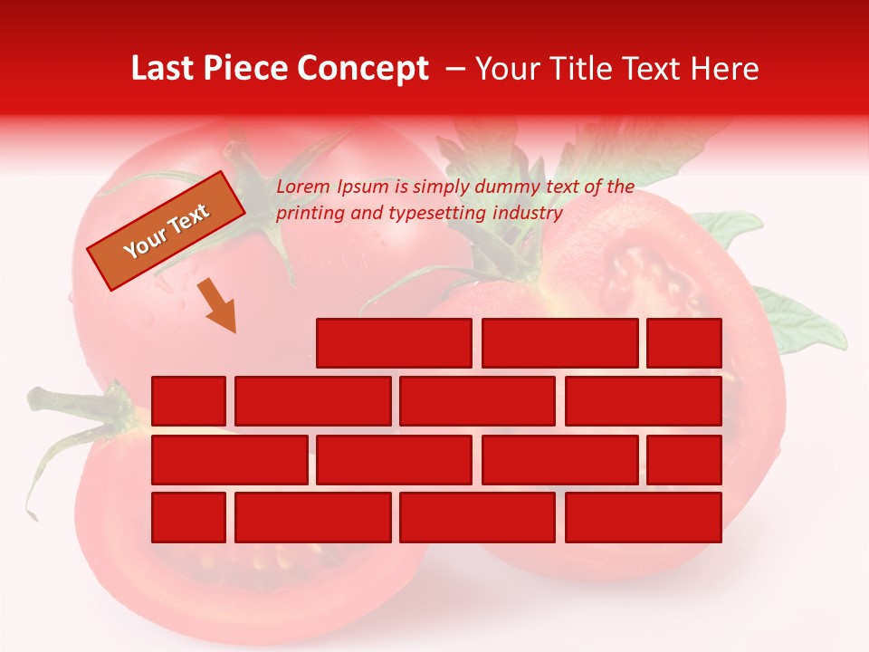 Vegetable Cut Isolated PowerPoint Template
