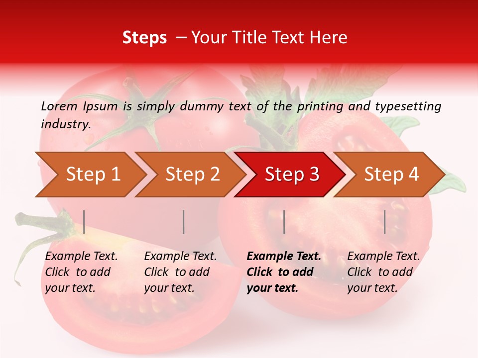 Vegetable Cut Isolated PowerPoint Template