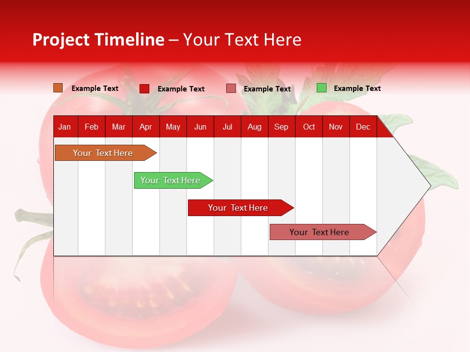 Vegetable Cut Isolated PowerPoint Template