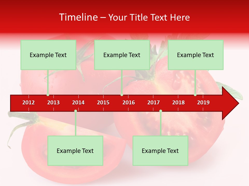 Vegetable Cut Isolated PowerPoint Template