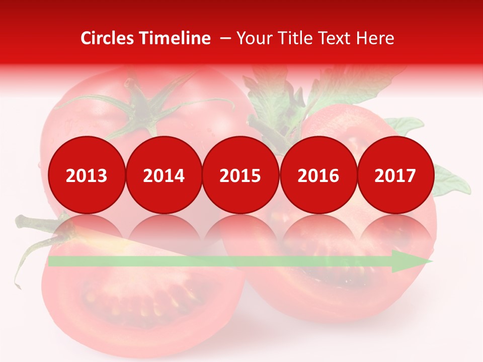 Vegetable Cut Isolated PowerPoint Template