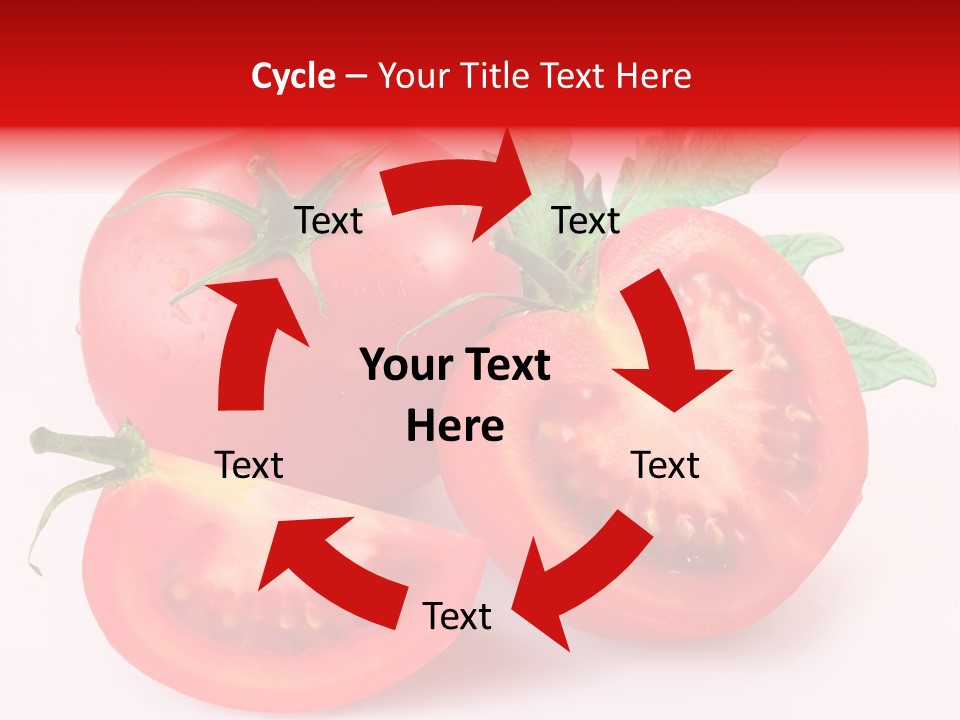 Vegetable Cut Isolated PowerPoint Template