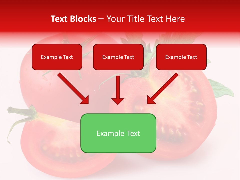 Vegetable Cut Isolated PowerPoint Template