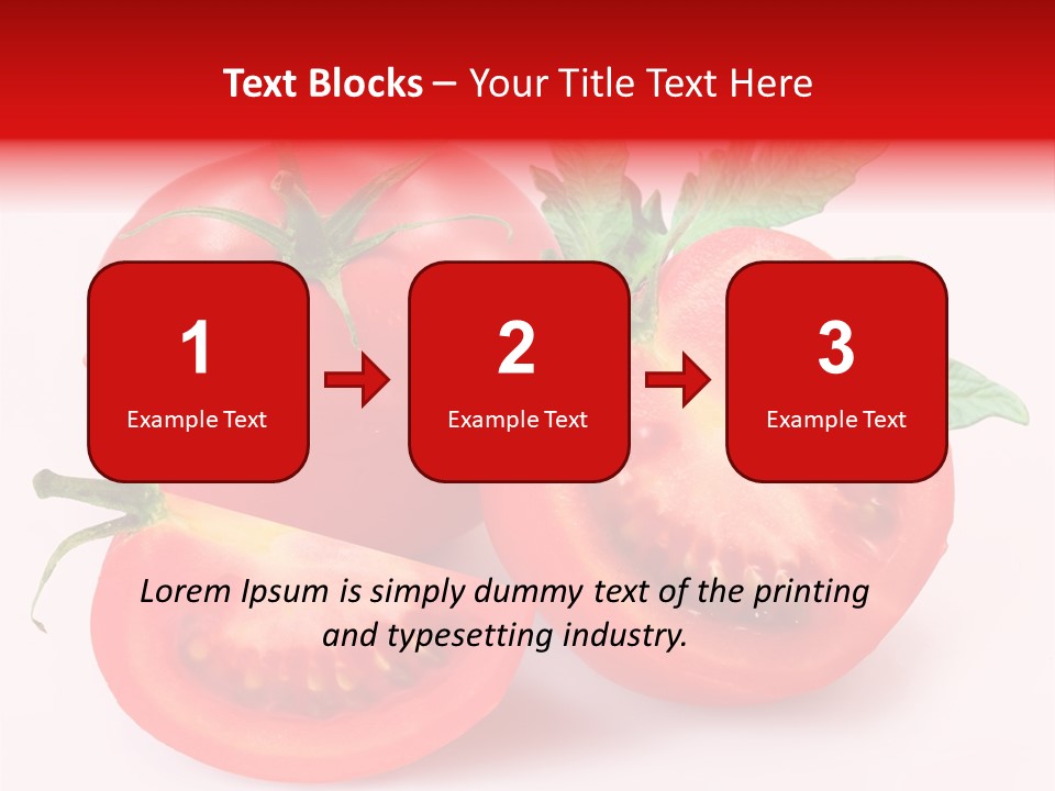 Vegetable Cut Isolated PowerPoint Template