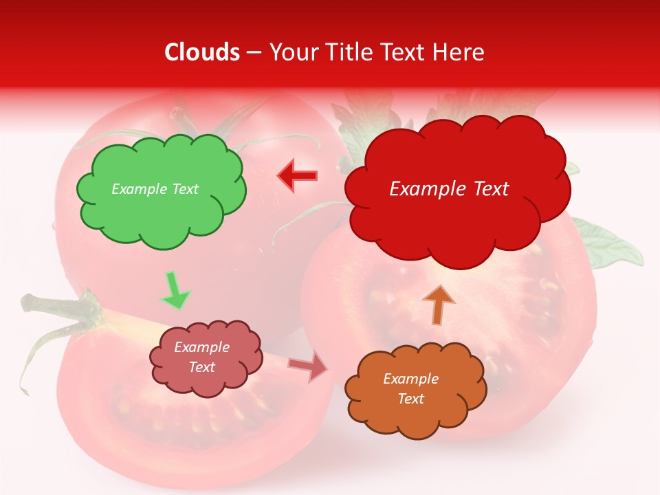 Vegetable Cut Isolated PowerPoint Template