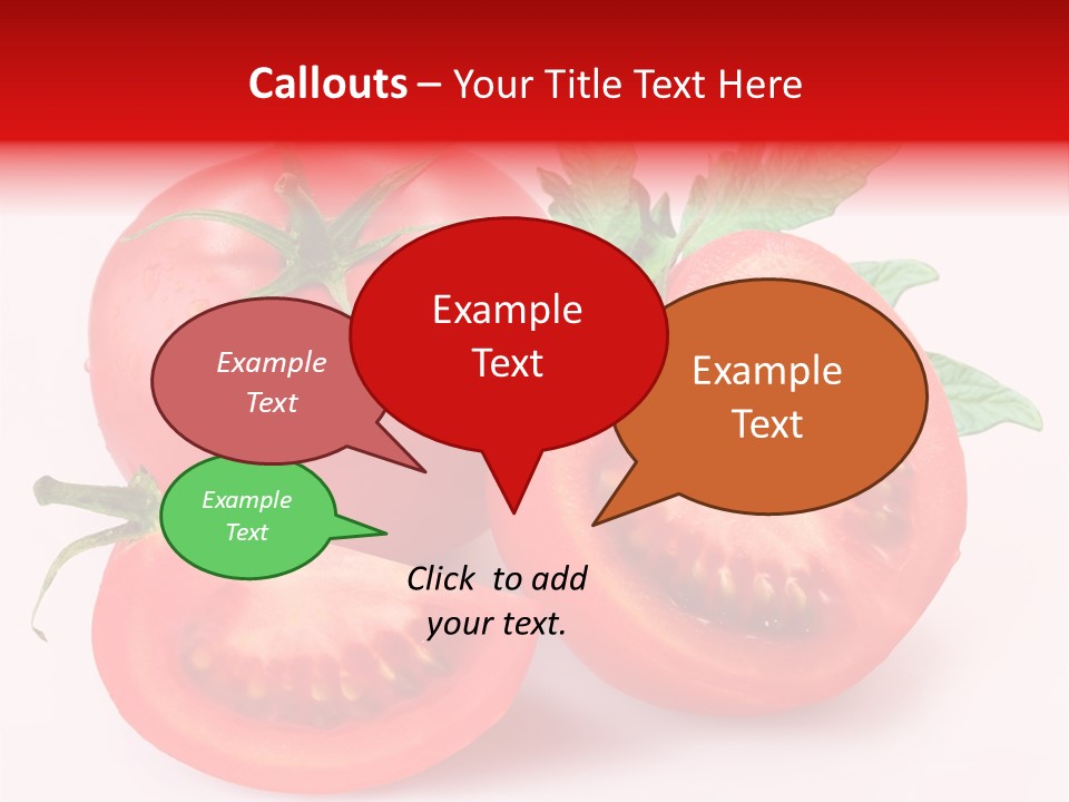 Vegetable Cut Isolated PowerPoint Template