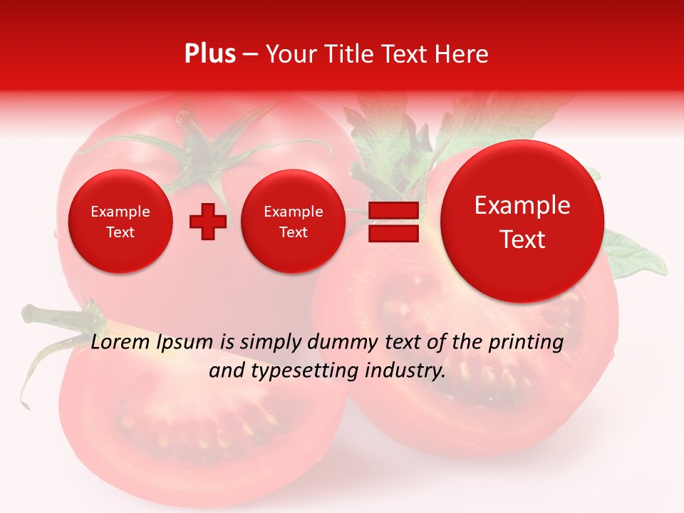 Vegetable Cut Isolated PowerPoint Template