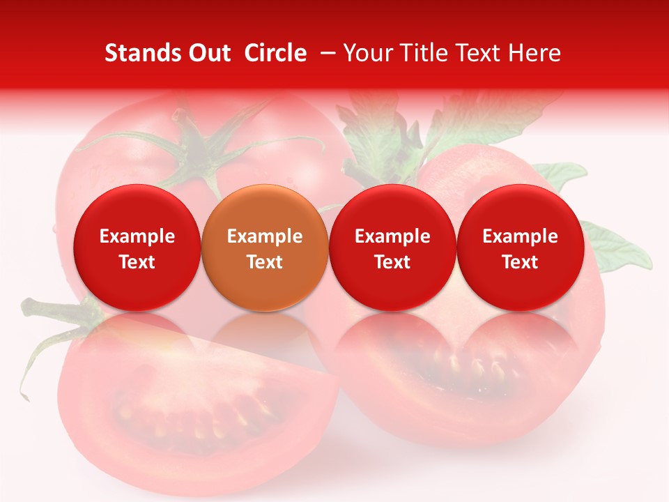 Vegetable Cut Isolated PowerPoint Template