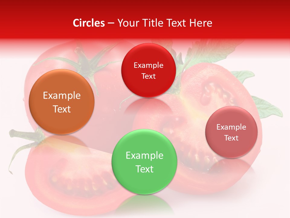 Vegetable Cut Isolated PowerPoint Template