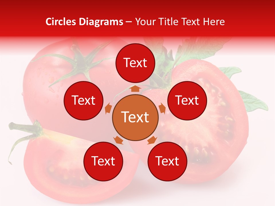 Vegetable Cut Isolated PowerPoint Template