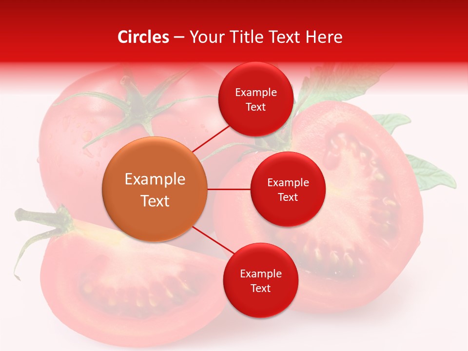 Vegetable Cut Isolated PowerPoint Template