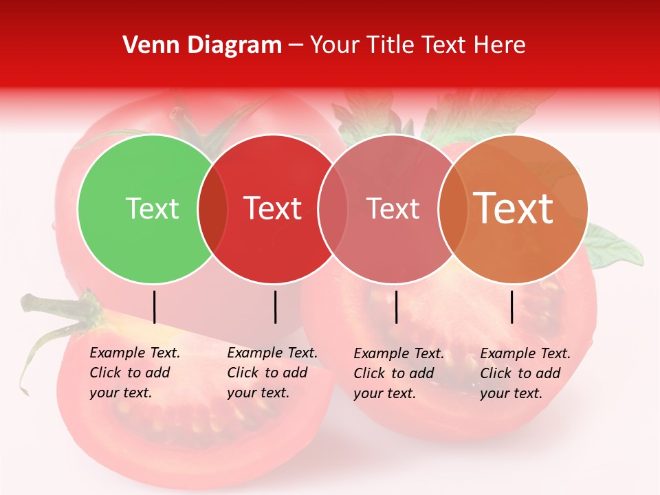 Vegetable Cut Isolated PowerPoint Template